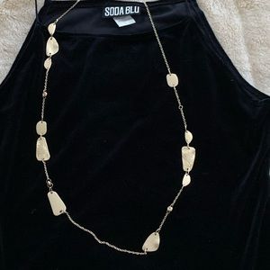 NWT Willi Smith Long gold-tone necklace